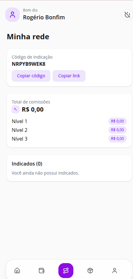 Rede de indicação - NewWealth